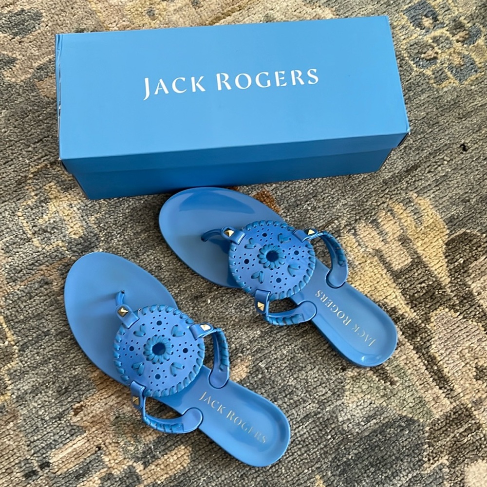 Jack rogers georgica jelly azure size 8